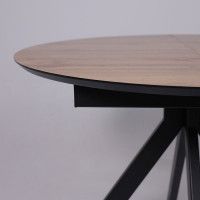 Стол AV 1107 HPL+МДФ 1000(1350)*750 дуб вотан/черный купить в Минске