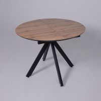 Стол AV 1107 HPL+МДФ 1000(1350)*750 дуб вотан/черный купить в Минске