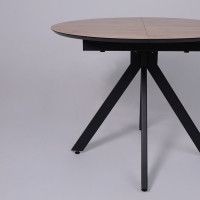 Стол AV 1107 HPL+МДФ 1000(1350)*750 дуб вотан/черный купить в Минске