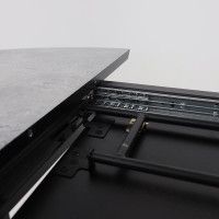 Стол AV 1107 HPL+МДФ 1000(1350)*750 мрамор марквина синий/черный купить в Минске