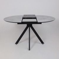 Стол AV 1107 HPL+МДФ 1000(1350)*750 мрамор марквина синий/черный купить в Минске