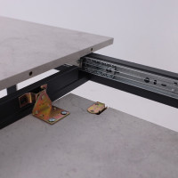 Стол AV 1209/1 ЛМДФ 1200 (1600)*800 ароза светлая/черный купить в Минске