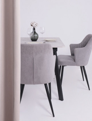 Стол AV 1209/1 ЛМДФ 1200 (1600)*800 ароза светлая/черный купить в Минске