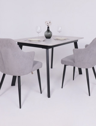 Стол AV 1209/1 ЛМДФ 1200 (1600)*800 ароза светлая/черный купить в Минске