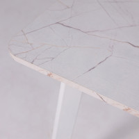 Стол AV 1209/1 ЛМДФ 1200 (1600)*800 азул оникс/белый купить в Минске