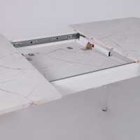 Стол AV 1209/1 ЛМДФ 1200 (1600)*800 азул оникс/белый купить в Минске