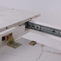 Стол AV 1209/1 ЛМДФ 1200 (1600)*800 азул оникс/белый купить в Минске