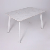 Стол AV 1209/1 ЛМДФ 1200 (1600)*800 азул оникс/белый купить в Минске