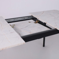 Стол AV 1209/1 ЛМДФ 1200 (1600)*800 азул оникс/черный купить в Минске