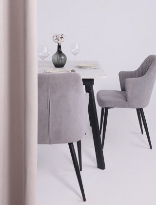 Стол AV 1209/1 ЛМДФ 1200 (1600)*800 азул оникс/черный купить в Минске