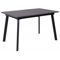 Стол AV 1209/1 ЛМДФ 1200 (1600)*800 мрамор пьетра графитовый/черный