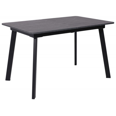 Стол AV 1209/1 ЛМДФ 1200 (1600)*800 мрамор пьетра графитовый/черный купить в Минске