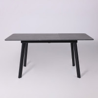 Стол AV 1209/1 ЛМДФ 1200 (1600)*800 мрамор пьетра графитовый/черный купить в Минске