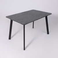Стол AV 1209/1 ЛМДФ 1200 (1600)*800 мрамор пьетра графитовый/черный купить в Минске
