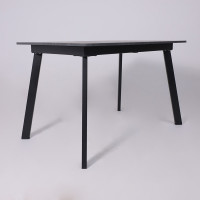 Стол AV 1209/1 ЛМДФ 1200 (1600)*800 мрамор пьетра графитовый/черный купить в Минске