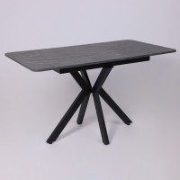 Стол раздвижной AV 1212 1000(1350)*700 Мрамор Пьетра Графитовый/черный купить в Минске