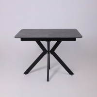 Стол раздвижной AV 1212 1000(1350)*700 Мрамор Пьетра Графитовый/черный купить в Минске
