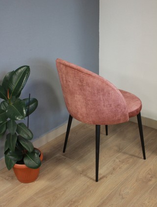 Кресло SML-10 розовый / черный