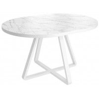 Стол ALEN раздвижной D1000(1350)*750 ЛДСП+HPL-Monte Belo/Белый купить в Минске Стол ALEN раздвижной D1000(1350)*750 ЛДСП+HPL-Monte Belo/Белый купить в Минске