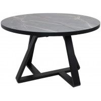 Стол ALEN раздвижной D1200(1600)*750 ЛДСП+HPL-Manaus/Черный