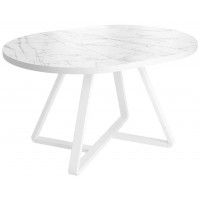 Стол ALEN раздвижной D1200(1600)*750 ЛДСП+HPL-Monte Belo/Белый купить в Минске Стол ALEN раздвижной D1200(1600)*750 ЛДСП+HPL-Monte Belo/Белый купить в Минске