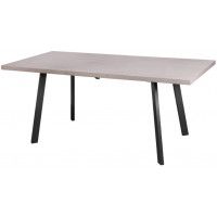 Стол Angle 140 раздвижной 140(180)*85 бетон светло-серый/черный купить в Минске