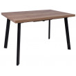 Стол Angle 120 раздвижной 120(160)*80 дуб галифакс/черный купить в Минске