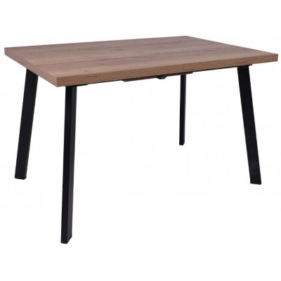 Стол Angle 120 раздвижной 120(160)*80 дуб галифакс/черный купить в Минске
