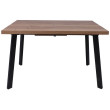 Стол Angle 120 раздвижной 120(160)*80 дуб галифакс/черный купить в Минске
