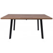 Стол Angle 120 раздвижной 120(160)*80 дуб галифакс/черный купить в Минске