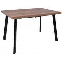 Стол Angle 140 раздвижной 140(180)*85 дуб галифакс/черный