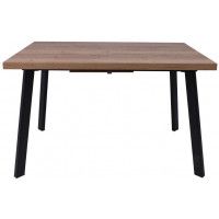 Стол Angle 140 раздвижной 140(180)*85 дуб галифакс/черный купить в Минске Стол Angle 140 раздвижной 140(180)*85 дуб галифакс/черный купить в Минске