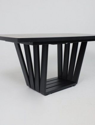 Стол KAMERON раздвижной 1600(2050)*900 HPL-пластик черный Sahara Noir/черный купить в Минске