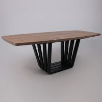 Стол KAMERON раздвижной 1600(2050)*900 Дуб Табачный/черный купить в Минске