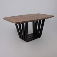 Стол KAMERON раздвижной 1600(2050)*900 Дуб Табачный/черный купить в Минске