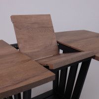 Стол KAMERON раздвижной 1600(2050)*900 Дуб Табачный/черный купить в Минске