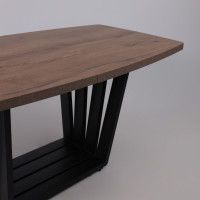 Стол KAMERON раздвижной 1600(2050)*900 Дуб Табачный/черный купить в Минске