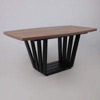 Стол KAMERON раздвижной 1600(2050)*900 Дуб Табачный/черный купить в Минске