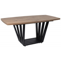 Стол KAMERON раздвижной 1600(2050)*900 Дуб Веллингтон/черный Стол KAMERON раздвижной 1600(2050)*900 Дуб Веллингтон/черный