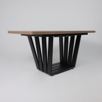 Стол KAMERON раздвижной 1600(2050)*900 Дуб Веллингтон/черный купить в Минске