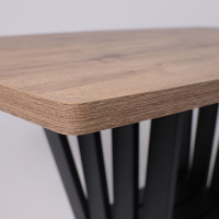 Стол KAMERON раздвижной 1600(2050)*900 Дуб Веллингтон/черный купить в Минске