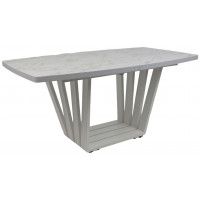 Стол KAMERON раздвижной 1600(2050)*900 Сабия/белый