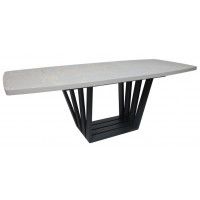 Стол KAMERON раздвижной 1600(2050)*900 HPL-пластик белый песок Altamira /серый купить в Минске