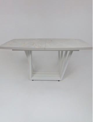 Стол KAMERON раздвижной 1600(2050)*900 HPL-пластик белый песок Altamira /белый