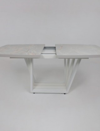Стол KAMERON раздвижной 1600(2050)*900 HPL-пластик белый песок Altamira /белый