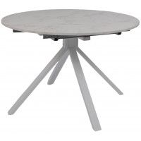 Стол DELON (Делон) 110 раздвижной 110(150)*75 Сабия/Белый