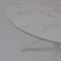 Стол DELON (Делон) 110 раздвижной 110(150)*75 Сабия/Белый Стол DELON (Делон) 110 раздвижной 110(150)*75 Сабия/Белый