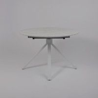 Стол DELON (Делон) 110 раздвижной 110(150)*75 Сабия/Белый Стол DELON (Делон) 110 раздвижной 110(150)*75 Сабия/Белый