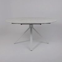 Стол DELON (Делон) 110 раздвижной 110(150)*75 Сабия/Белый Стол DELON (Делон) 110 раздвижной 110(150)*75 Сабия/Белый