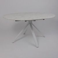 Стол DELON (Делон) 110 раздвижной 110(150)*75 Сабия/Белый Стол DELON (Делон) 110 раздвижной 110(150)*75 Сабия/Белый